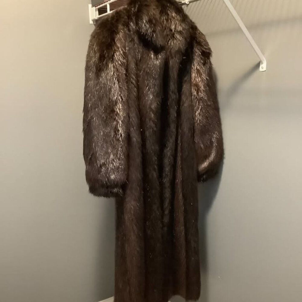 Vintage Evans Collection Beaver Fur Coat Mint Condition Size Small